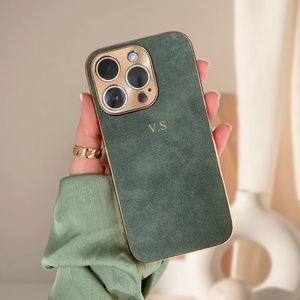 Suede & Brass IPhone 15 Pro Case -